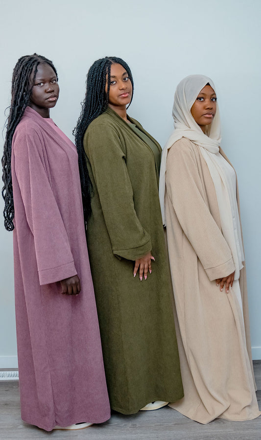 Kimono Abaya Set - Corduroy