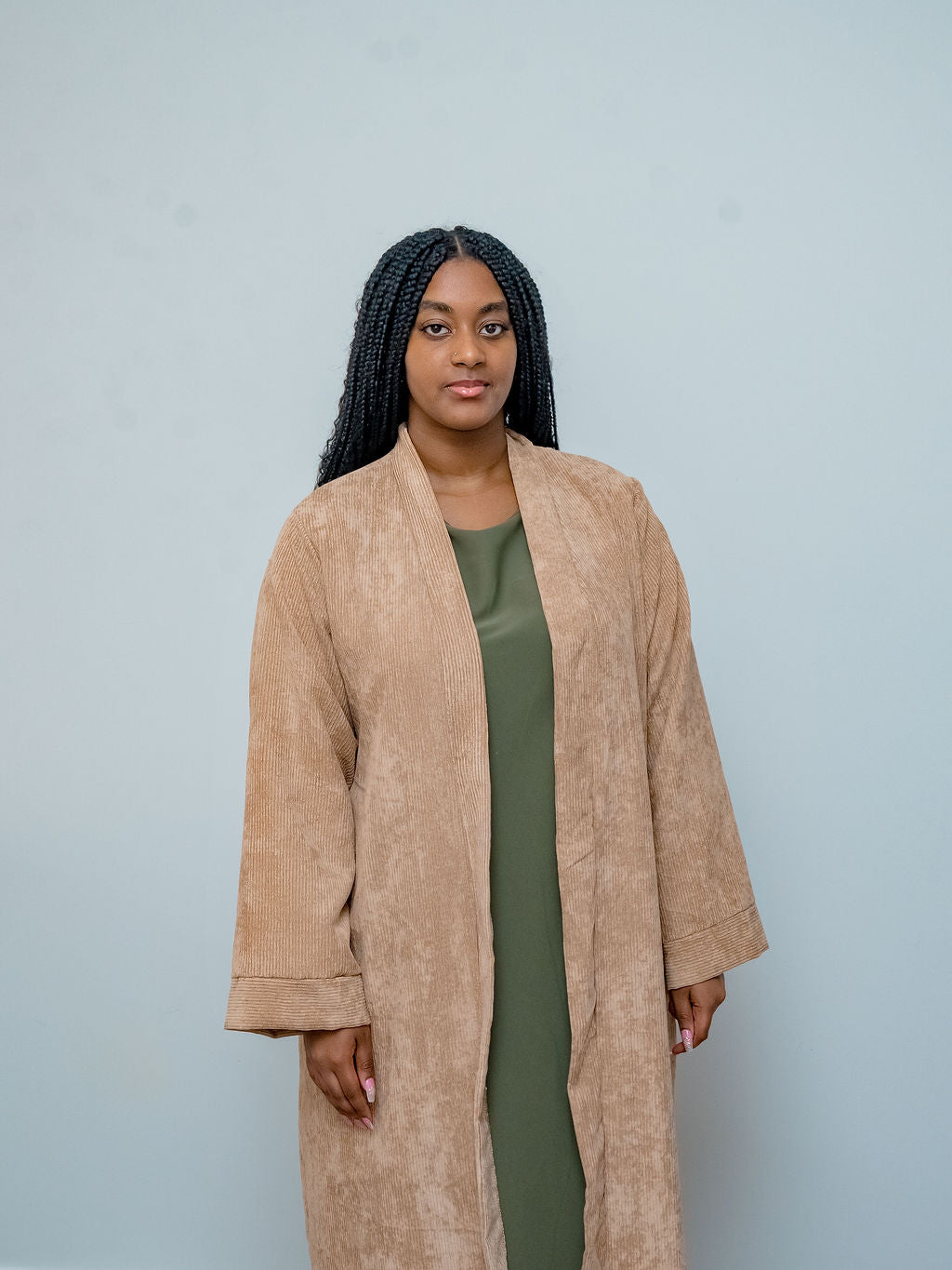 Kimono Abaya Set - Ribbed