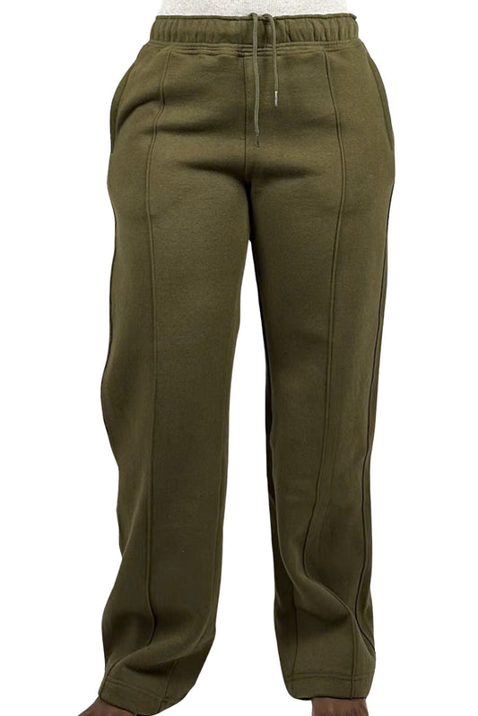 women's sweatpants oversized jogger pants cozy loungewear warm sweatsuit olive colour