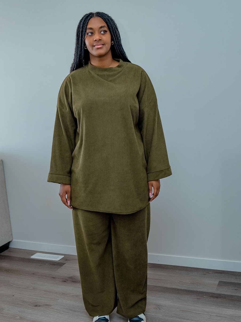 Corduroy Pants Set